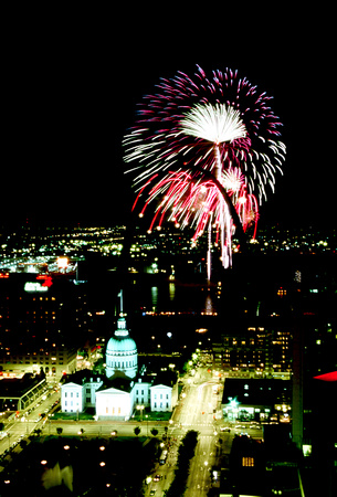 99-6 Arch & city w-fireworks #31